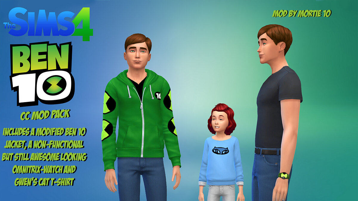 The Sims 4 — Одежда из мультсериала Ben 10 / Одежда / Предметы