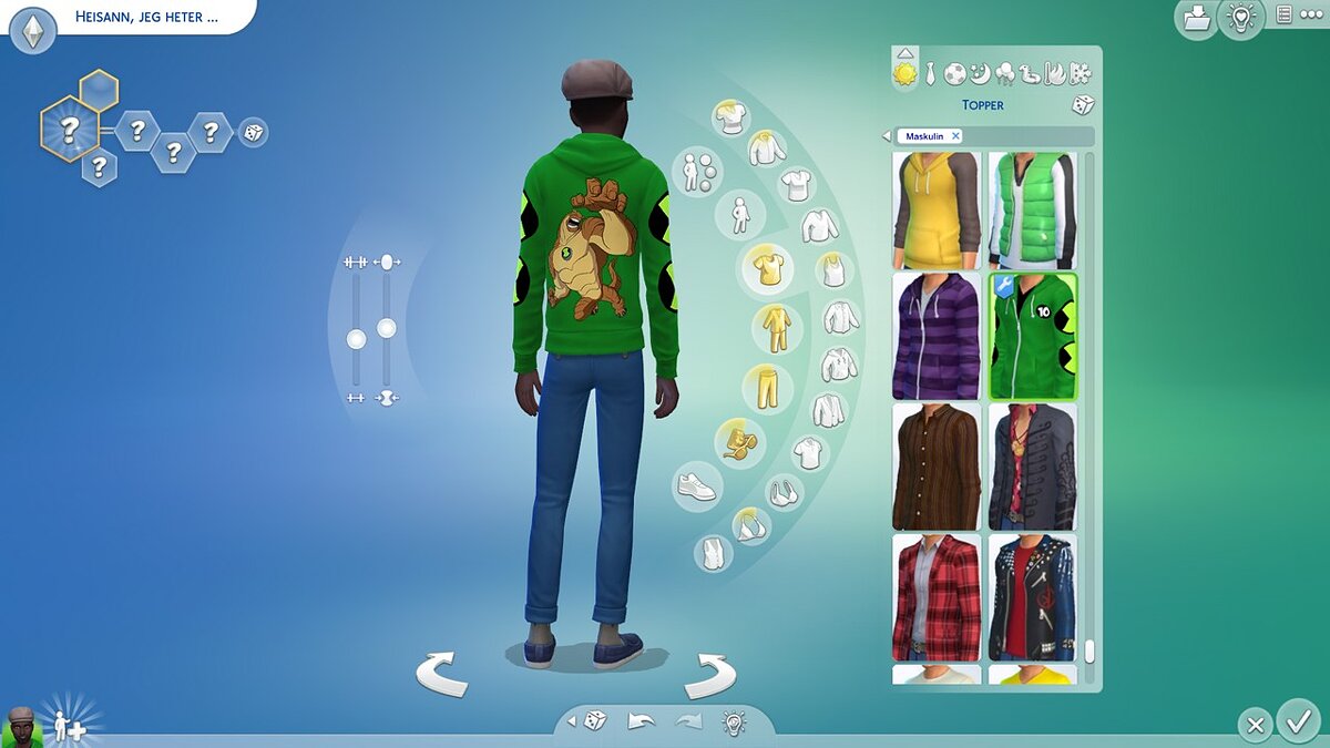 The Sims 4 — Одежда из мультсериала Ben 10