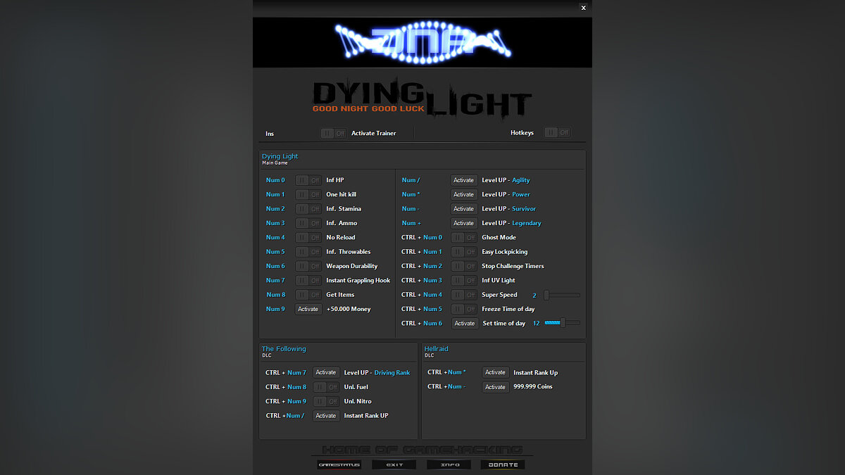 Dying Light — Трейнер (+27) [1.21 - 1.46.0]