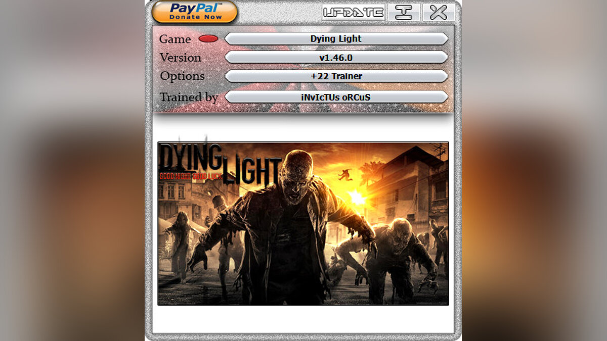 Dying Light — Трейнер (+27) [1.21 - 1.46.0] / Трейнеры / Читы