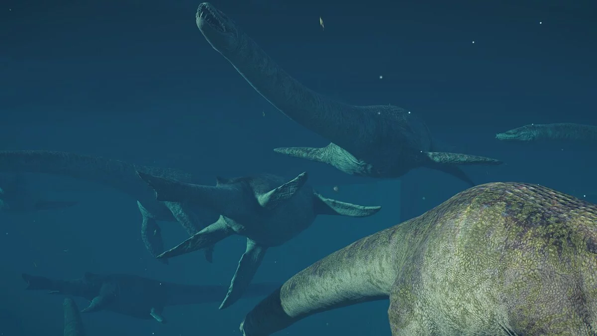 Jurassic World Evolution 2 — Улучшенный эласмозавр