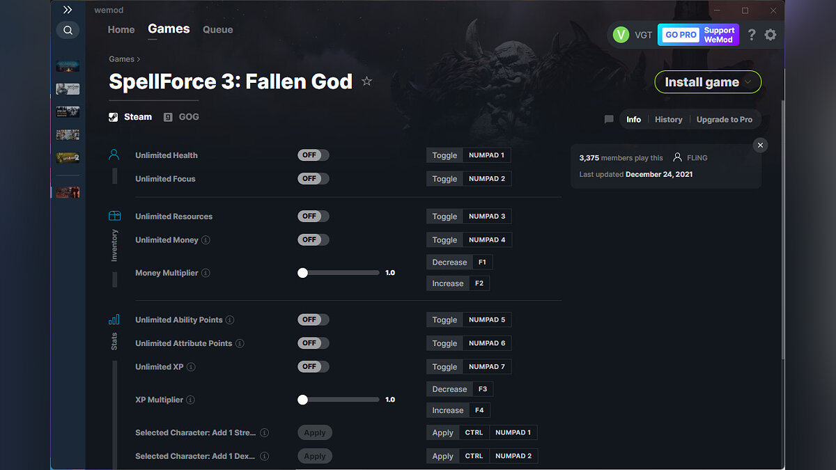 SpellForce 3: Fallen God — Трейнер (+15) от 24.12.2021 [WeMod]