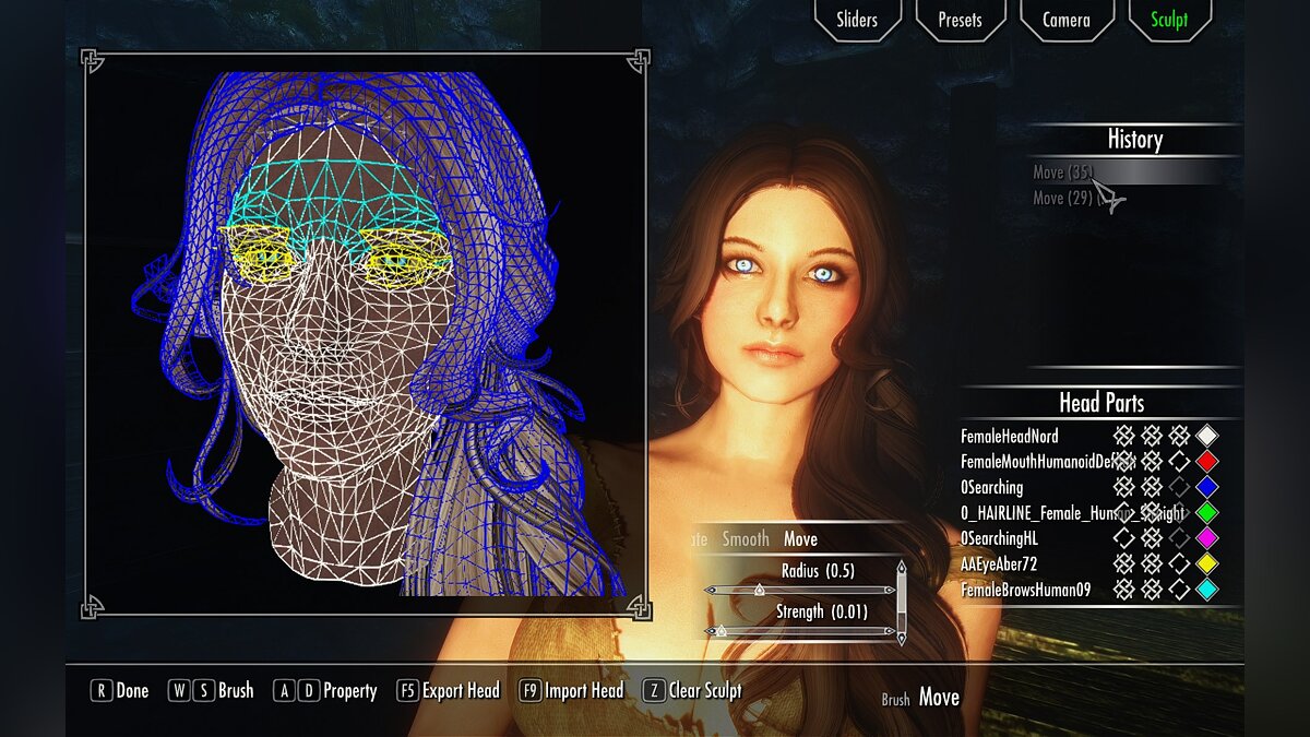 The Elder Scrolls 5: Skyrim Legendary Edition — RaceMenu - редактор персонажа