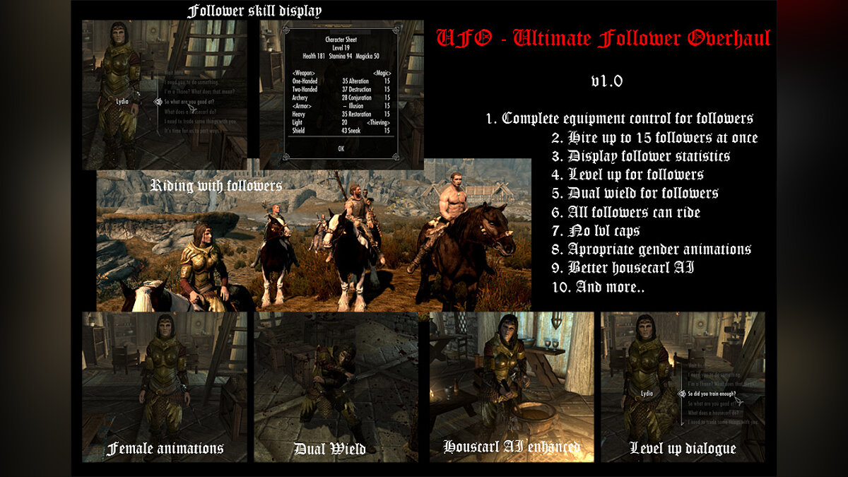 The Elder Scrolls 5: Skyrim Legendary Edition — Улучшение системы последователей