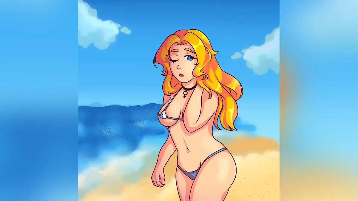 Stardew Valley — Хейли в сексуальном бикини