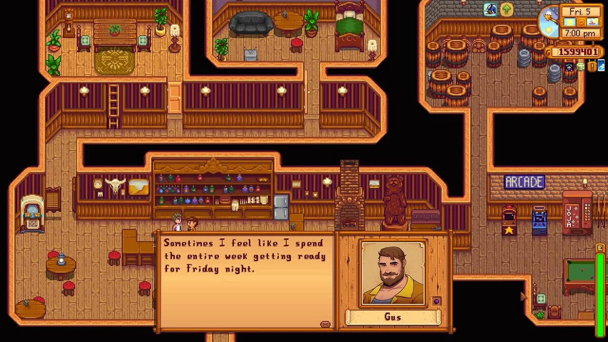 Stardew Valley — Портреты Льюиса и Гаса в высоком разрешении