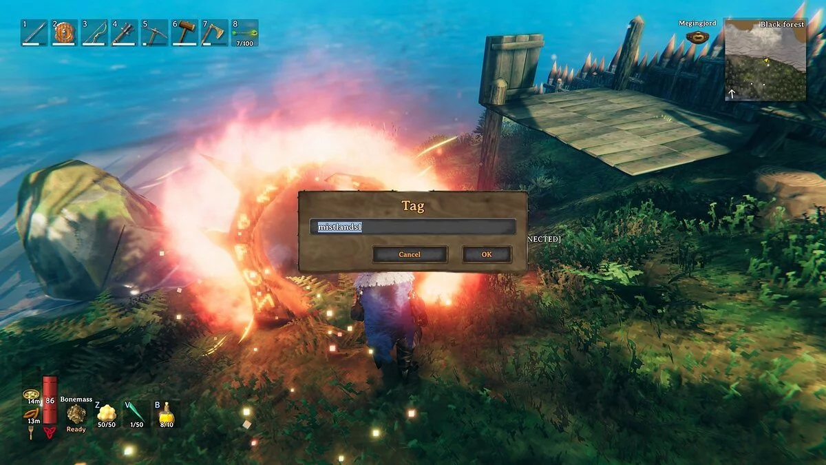 Valheim — Маркер порталов