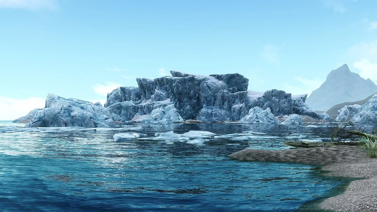 The Elder Scrolls 5: Skyrim Legendary Edition — Сетки LOD ледника