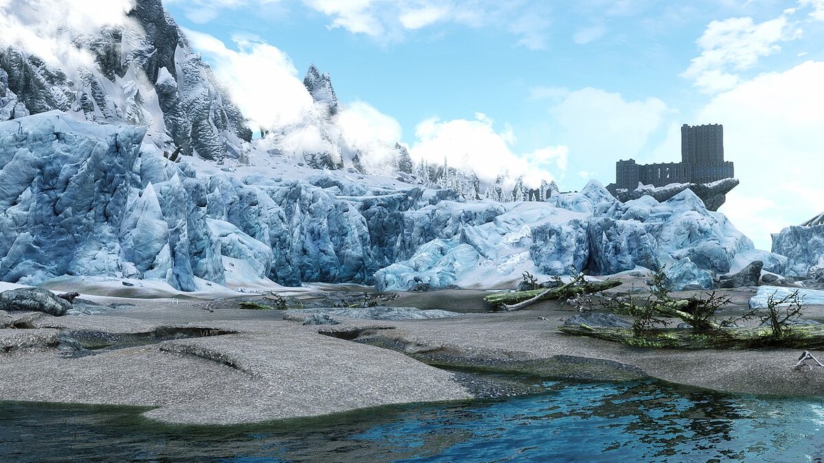The Elder Scrolls 5: Skyrim Legendary Edition — Сетки LOD ледника