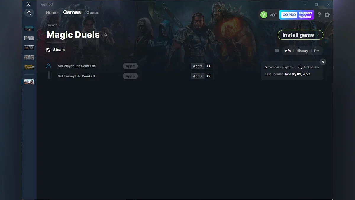 Magic Duels: Origins — Трейнер (+2) от 03.01.2022 [WeMod]