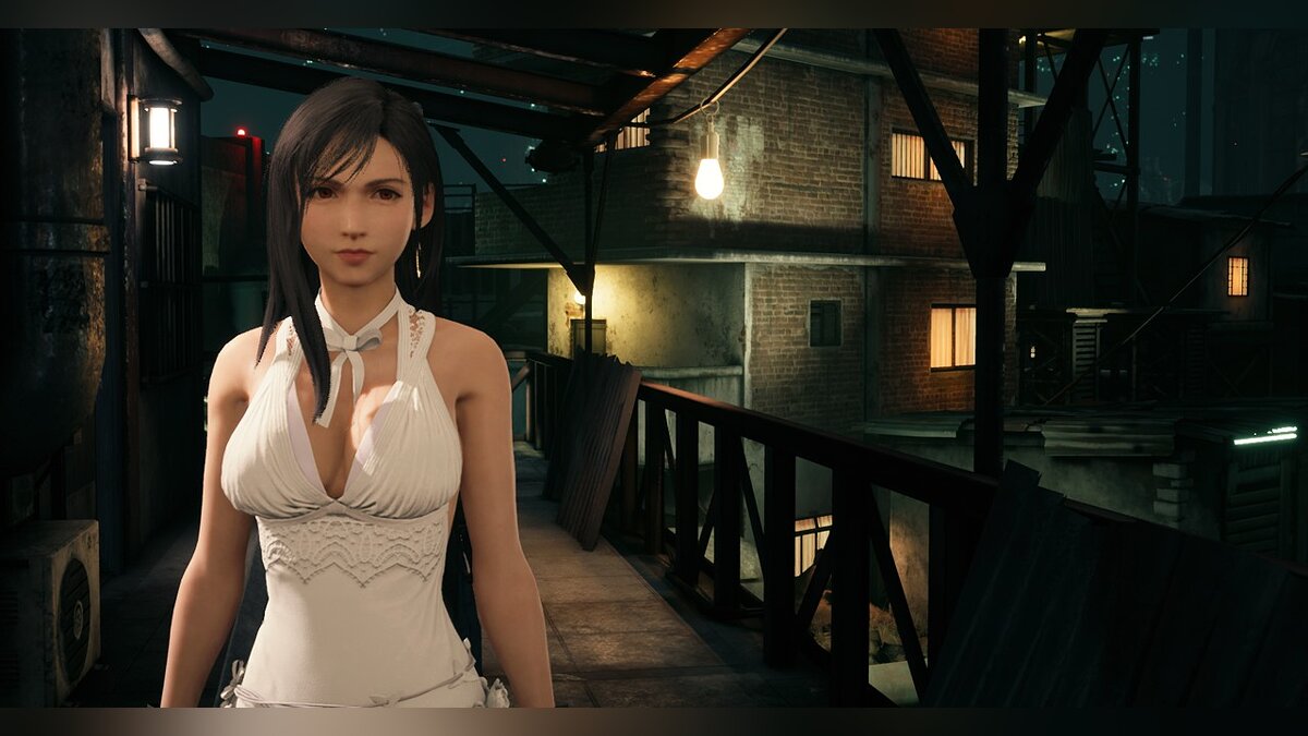 Final Fantasy VII Remake — Белое кружевное платье для Тифы