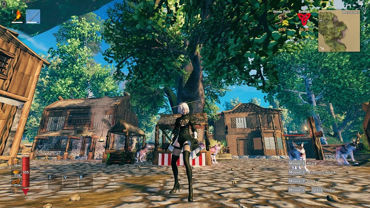 Valheim — 2B из игры Nier Automata