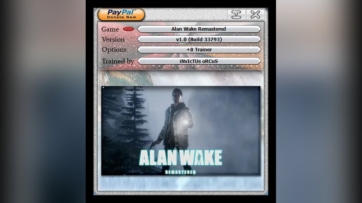 Alan Wake Remastered — Трейнер (+8) [1.0 - 34885]
