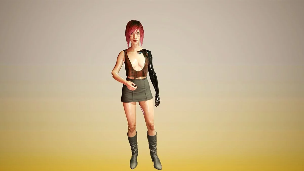 Cyberpunk 2077 — Полностью высокополигональная сетка для тела