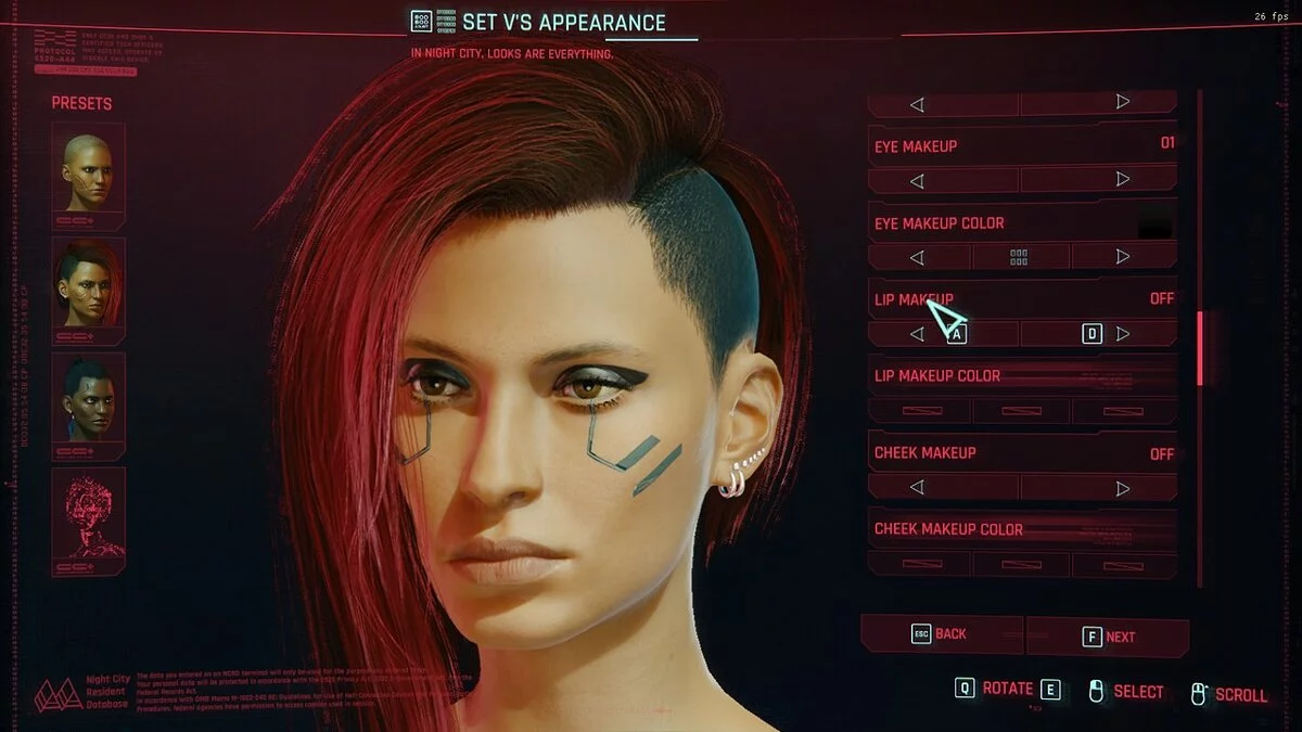 Cyberpunk 2077 — Макияж глаз без точек
