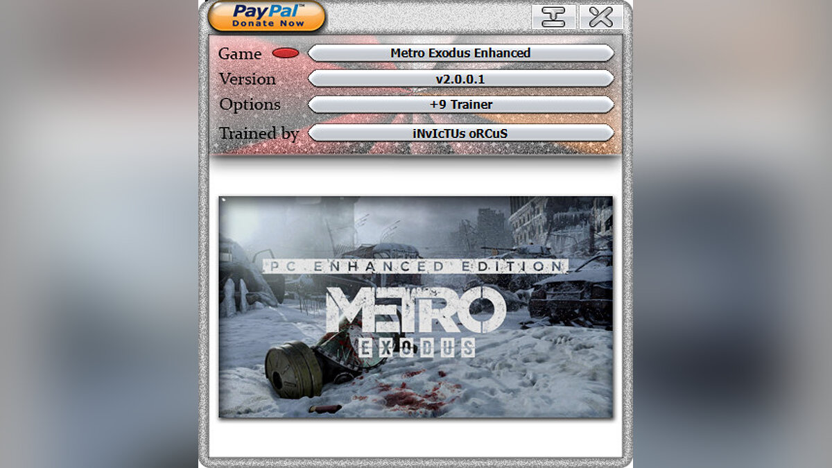 Metro Exodus Enhanced Edition — Трейнер (+7) [2.0.0.1]