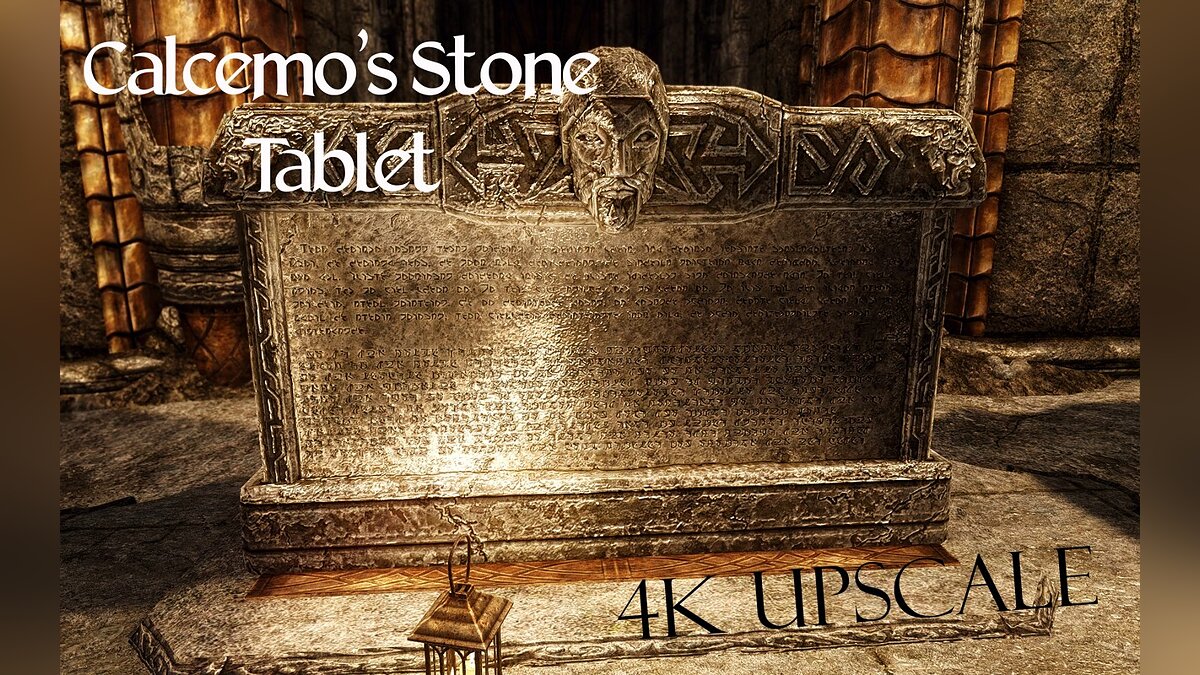 The Elder Scrolls 5: Skyrim Legendary Edition — Каменные таблички в 4K