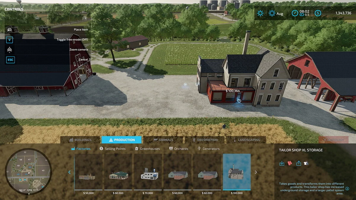 Farming Simulator 22 — Увеличение поддонов и регулировка производства