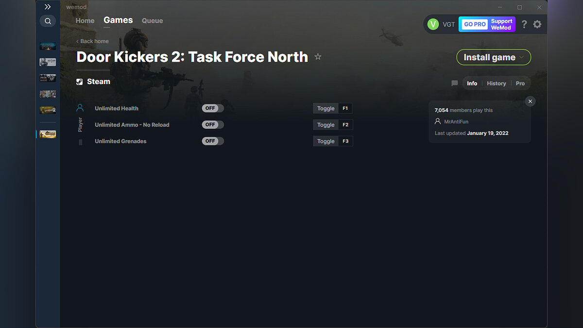Door Kickers 2: Task Force North — Трейнер (+3) от 19.01.2022 [WeMod]