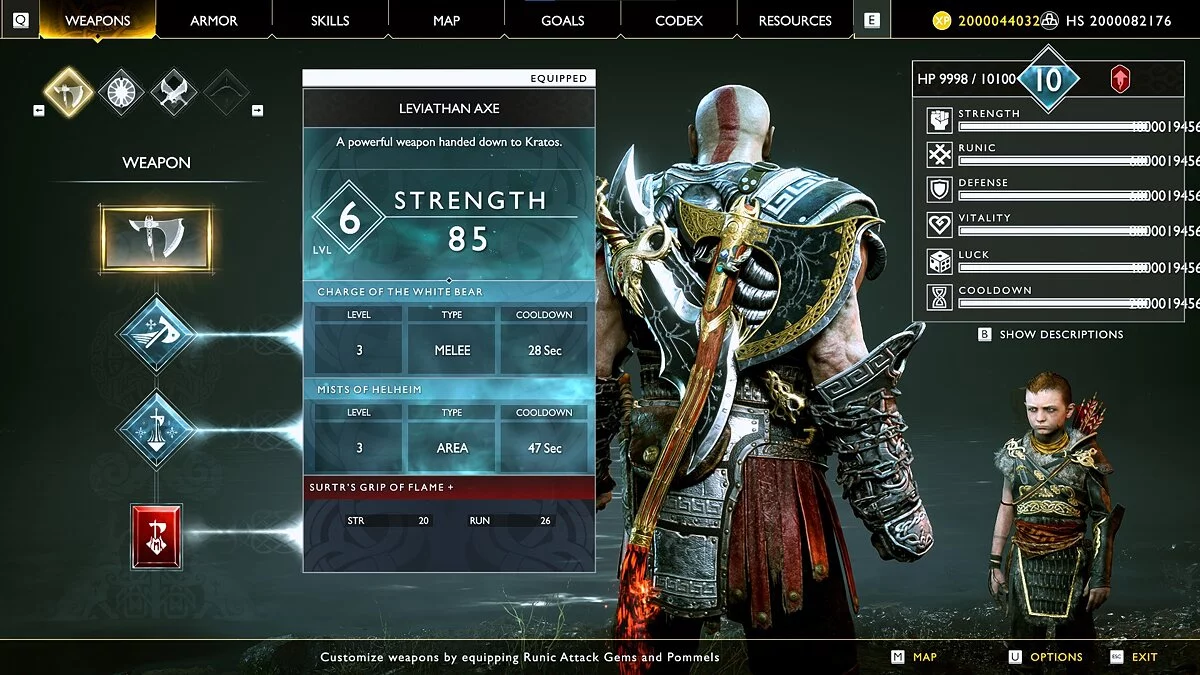 God of War — Сохранение (Модифицированное сохранение, НГ+, всё открыто и найдено)