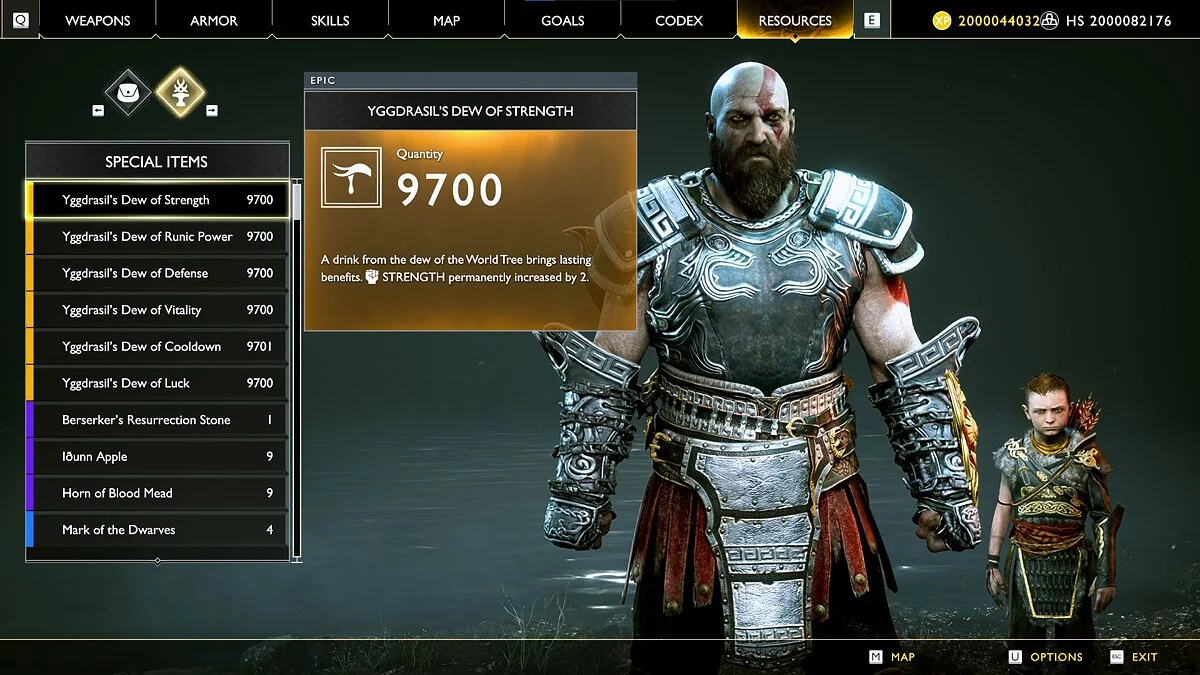 God of War — Сохранение (Модифицированное сохранение, НГ+, всё открыто и найдено)