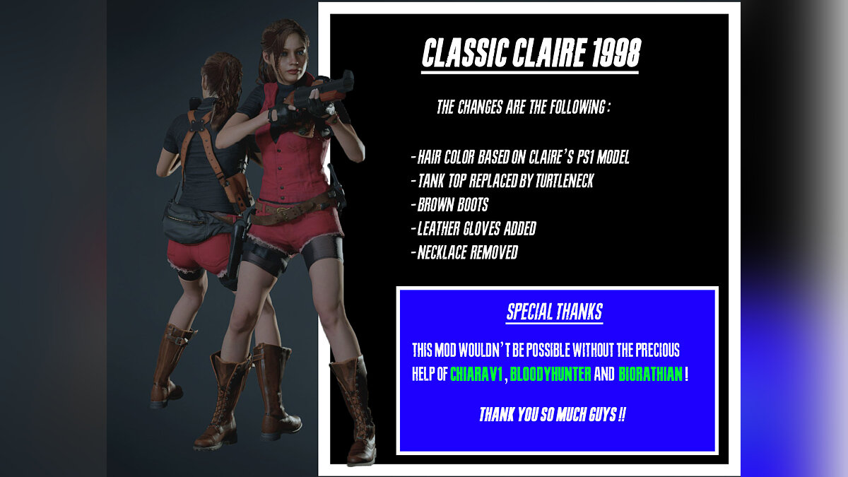 Resident Evil 2 — Классическая Клэр 1998 года