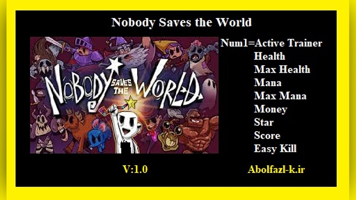 Nobody Saves the World — Трейнер (+8) [1.0]