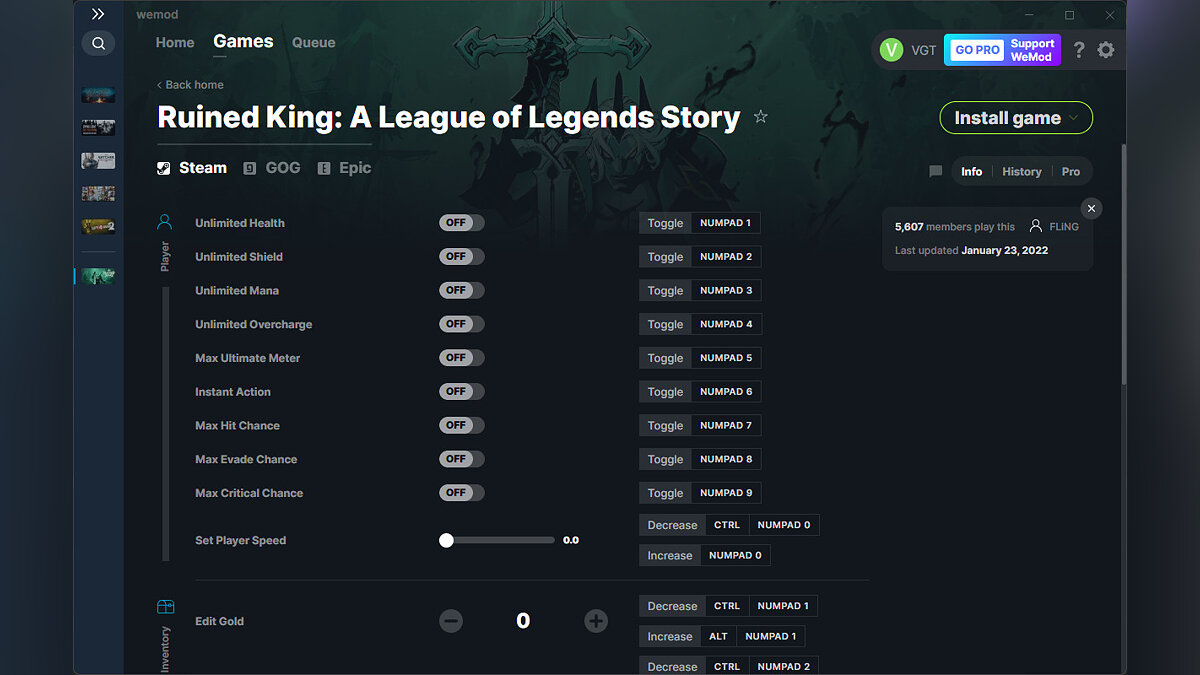 Ruined King: A League of Legends Story — Трейнер (+27) от 23.01.2022 [WeMod]