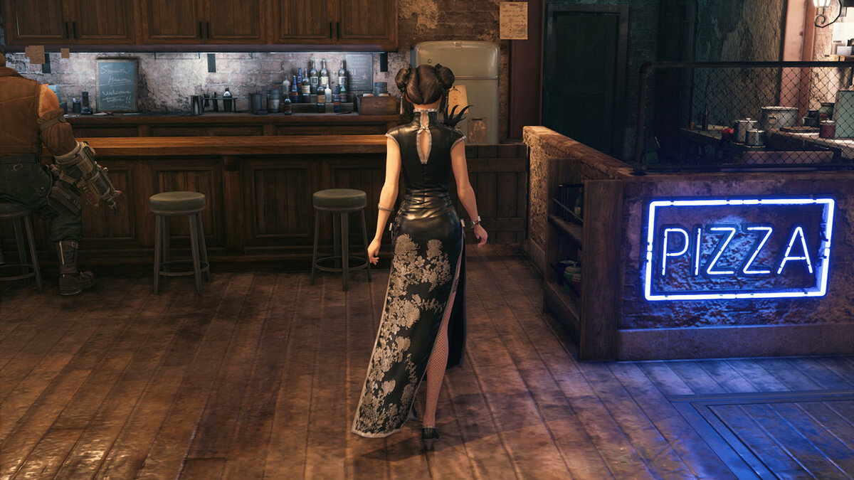Final Fantasy VII Remake — Черно-серебристое платье Тифы