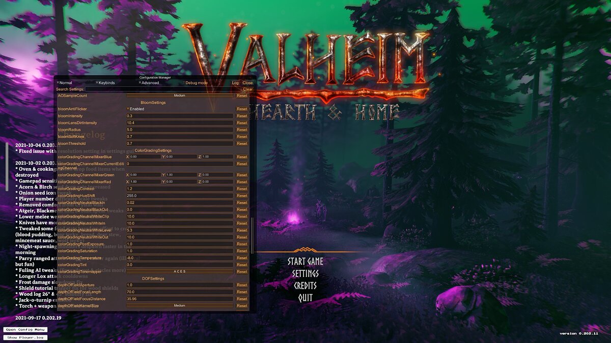 Valheim — Эффекты постобработки