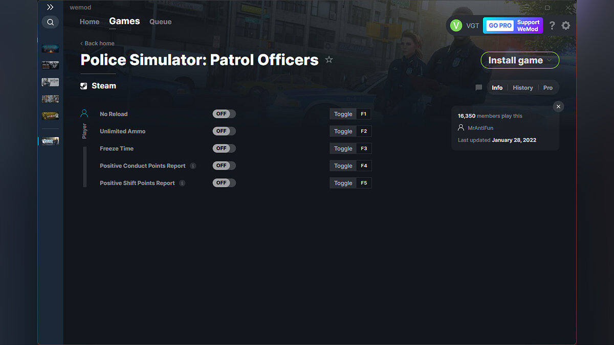 Police Simulator: Patrol Officers — Трейнер (+5) от 28.01.2022 [WeMod]