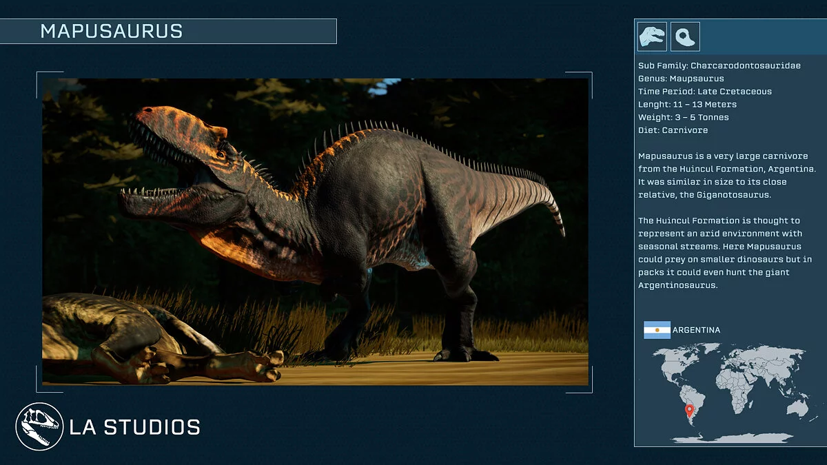 Jurassic World Evolution — Мапузавр (новый вид)