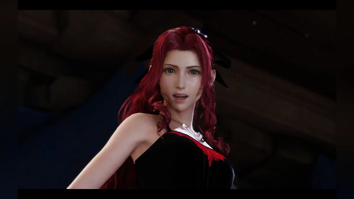 Final Fantasy VII Remake — Черно-красное платье Айрис