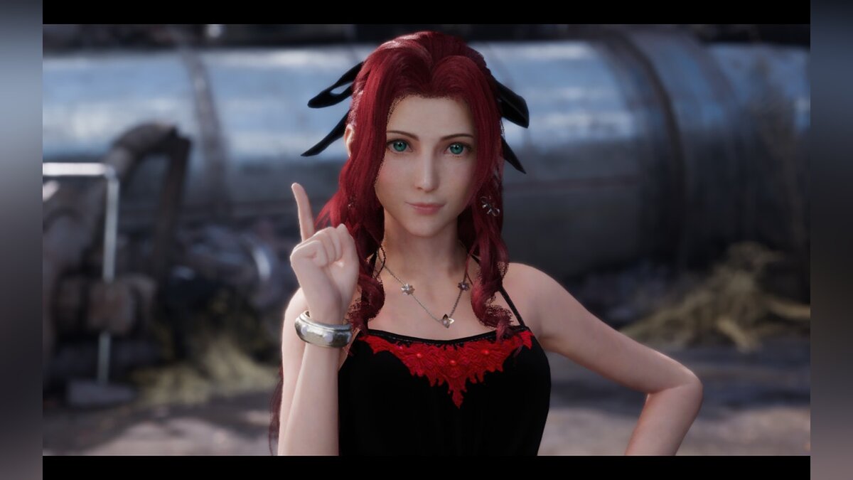 Final Fantasy VII Remake — Черно-красное платье Айрис