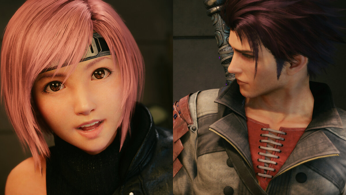 Final Fantasy VII Remake — Новые цвета волос и глаз Юффи и Сонона