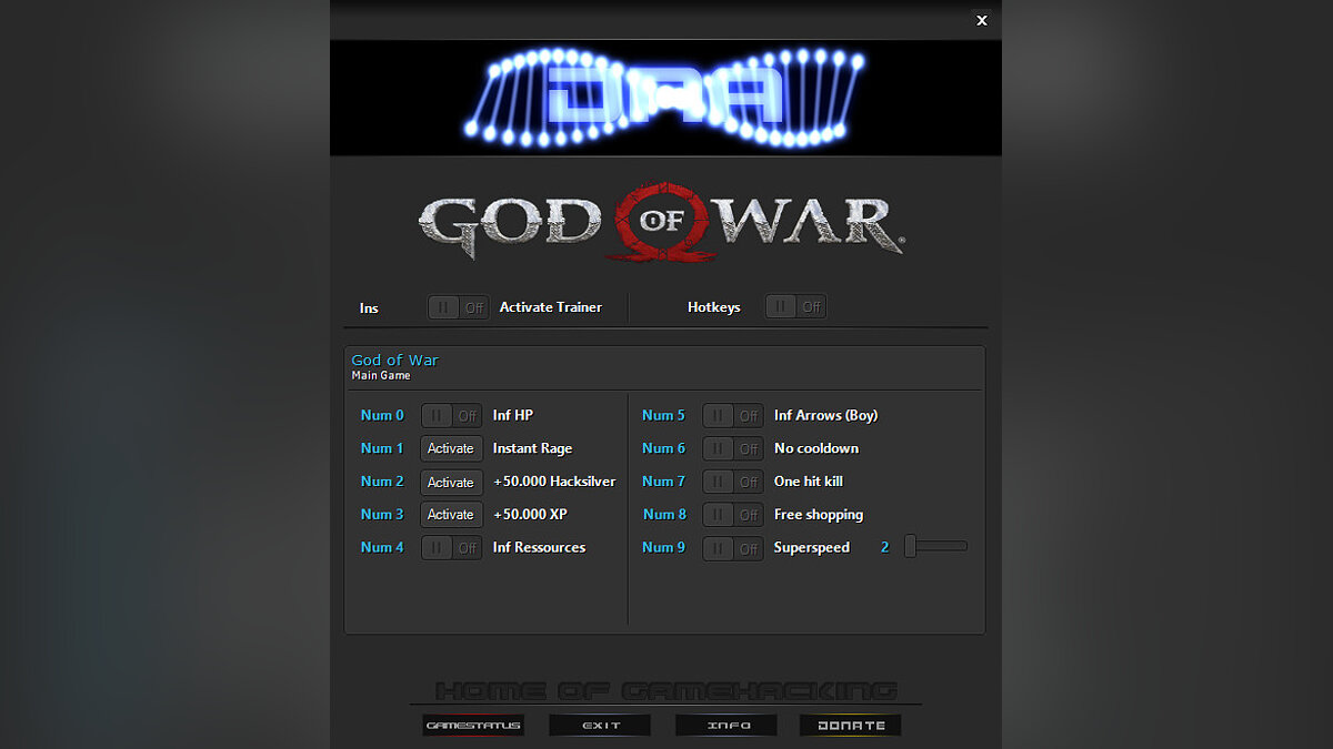 God of War — Трейнер (+10) [1.04]