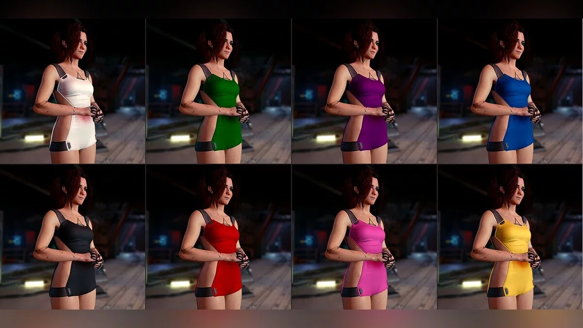 Cyberpunk 2077 — Боди для Ви с разными цветами