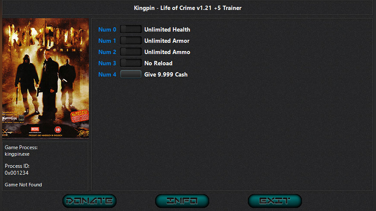 Kingpin: Life of Crime — Трейнер (+5) [1.21]