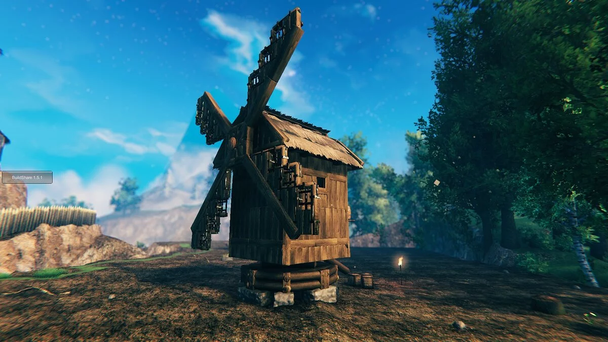 Valheim — Средневековая ветряная мельница