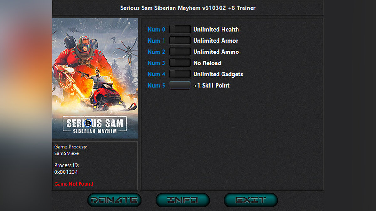 Serious Sam: Siberian Mayhem — Трейнер (+6) [610302]