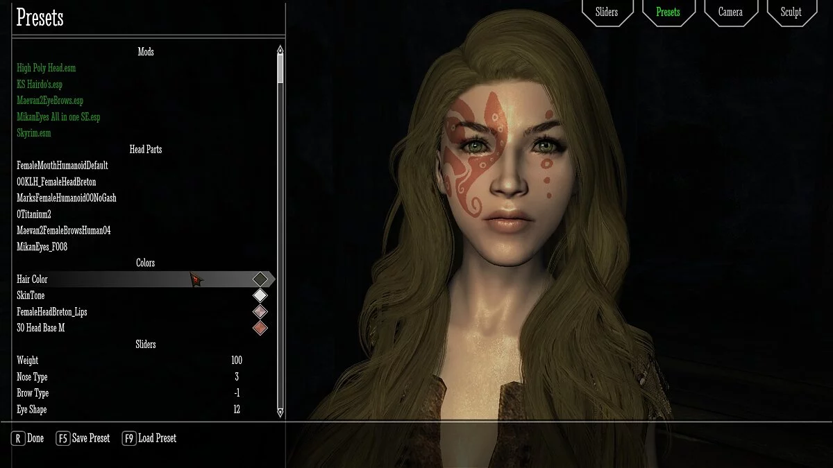 Elder Scrolls 5: Skyrim Special Edition — Реалистичные пресеты персонажей