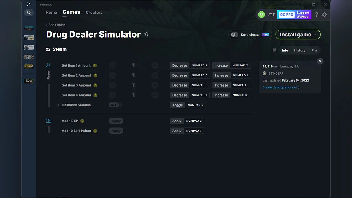Трейнер (+7) от 04.02.2022 [WeMod]