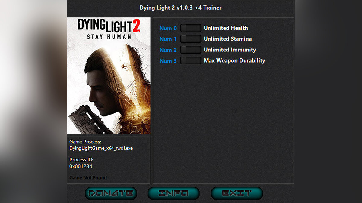 Dying Light 2 Stay Human — Трейнер (+4) [1.0.3]