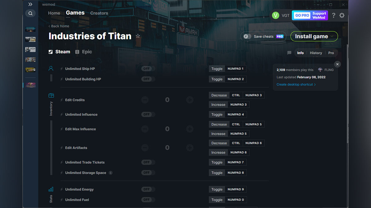 Industries of Titan — Трейнер (+17) от 06.02.2022 [WeMod]