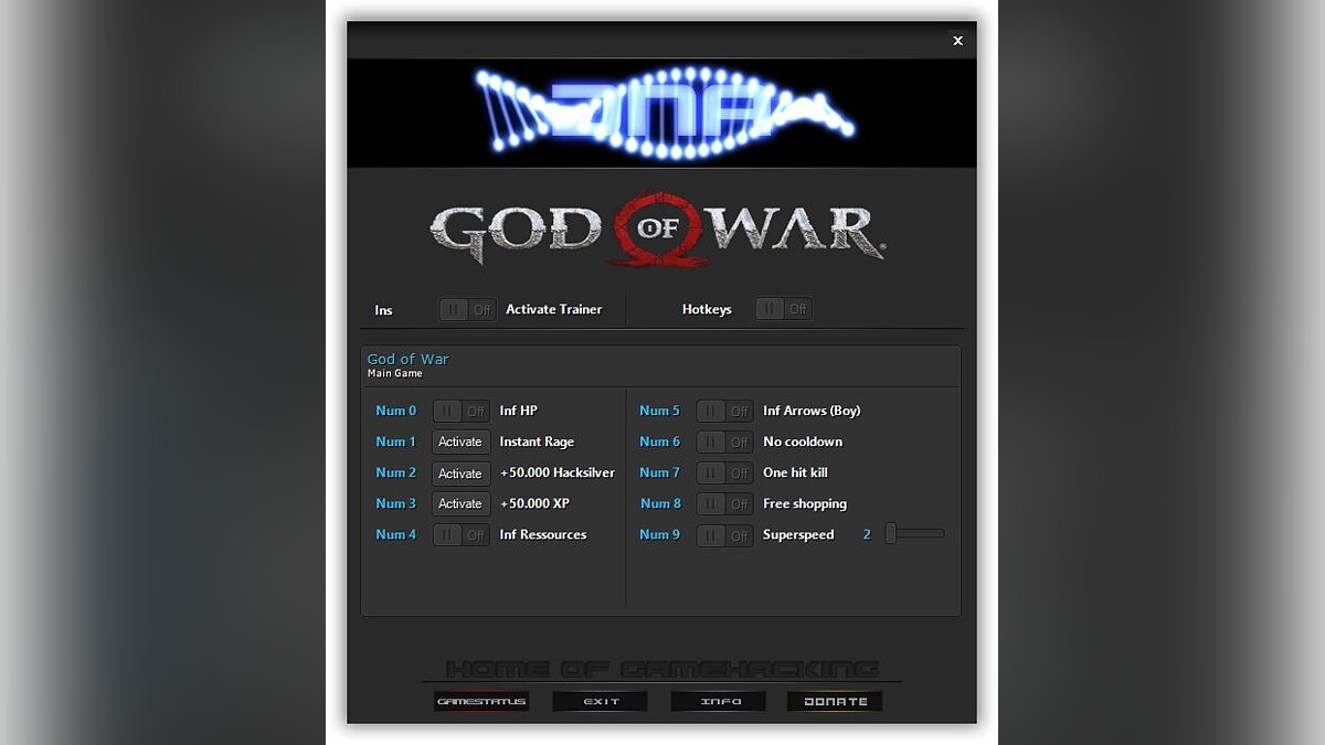 God of War — Трейнер (+10) [1.0.443.8700]