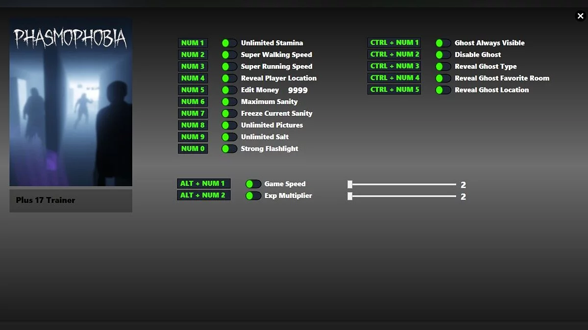 Phasmophobia — Трейнер (+17) [0.5.1.2]