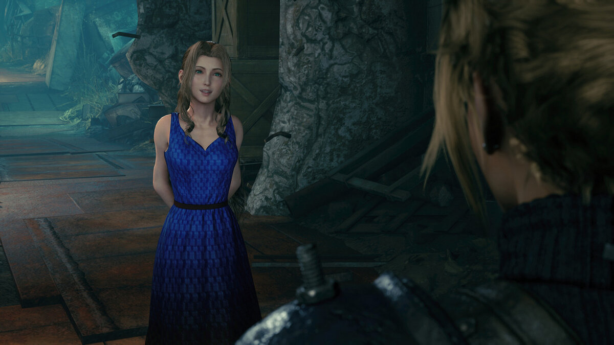 Final Fantasy VII Remake — Синее вечернее платье Айрис