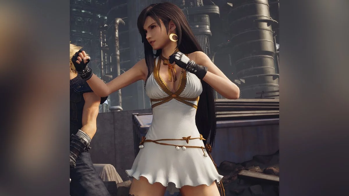 Final Fantasy VII Remake — Бело-золотое платье для Тифы