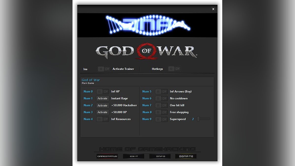 God of War — Трейнер (+10) [1.0.444.9051]