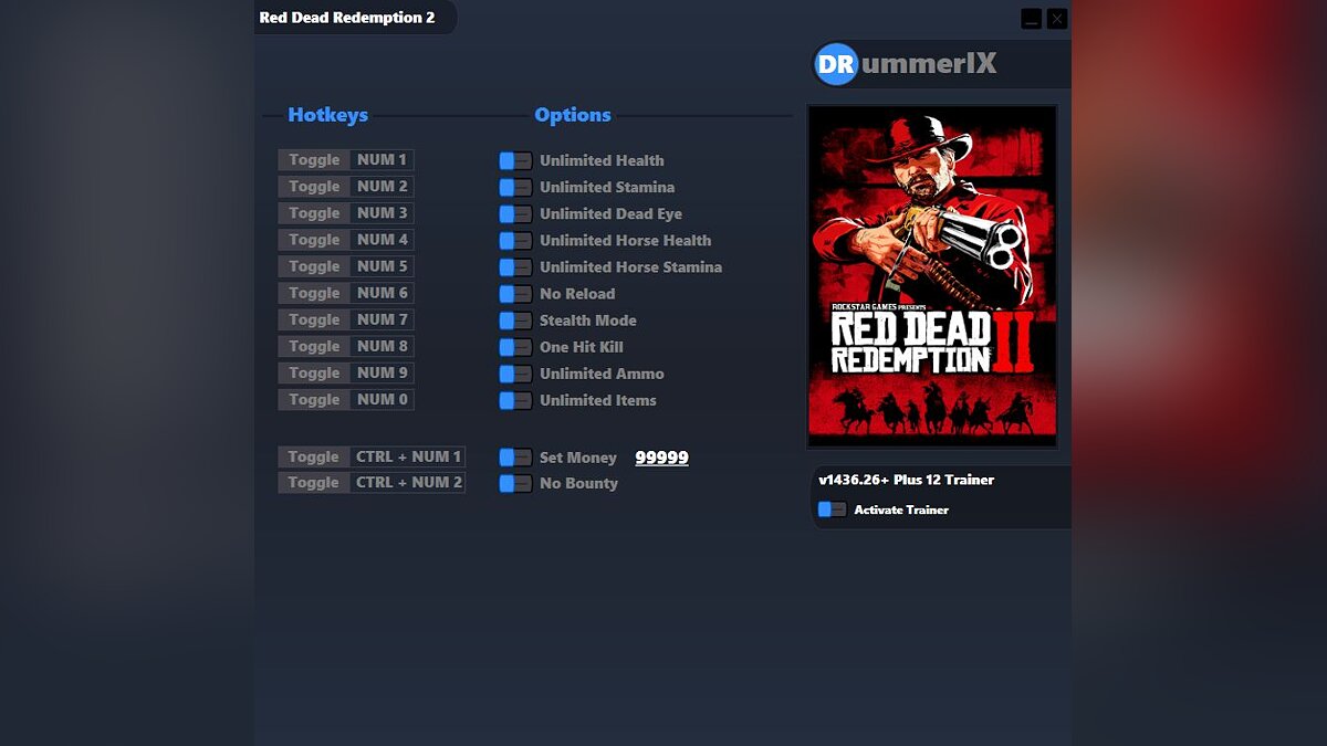 Red Dead Redemption 2 — Трейнер (+12) [от 12.02.2022]